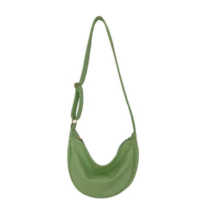 Spring Versatile PU Soft Leather Dumpling Bag for Female Students