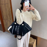 Large Capacity Canvas Tote Bags for Women, Creative Hobos Shoulder Bag