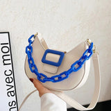 Contrasting Colors Shoulder Bags for Women Chains Handbags Crossbody Bags