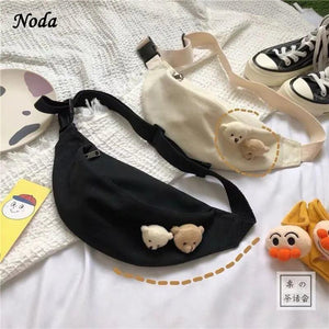 Canvas Solid Crossbody Bag for Women Handbags