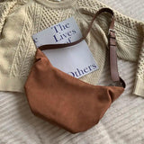 Large Capacity Hobos Bag Vintage Nubuck PU leather Shoulder Bag