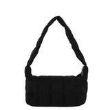 Oxford Women's Shoulder Bag Embroidered Rhombus Design