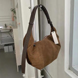 Matte Texture Shoulder Bag with Large Capacity