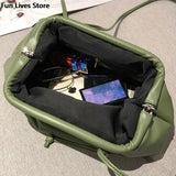 Clouds Purse Women Party Shoulder Bag Soft Leather Totes Bags