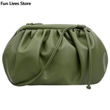 Clouds Purse Women Party Shoulder Bag Soft Leather Totes Bags