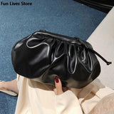 Clouds Purse Women Party Shoulder Bag Soft Leather Totes Bags