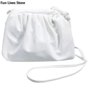 Clouds Purse Women Party Shoulder Bag Soft Leather Totes Bags