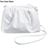 Clouds Purse Women Party Shoulder Bag Soft Leather Totes Bags