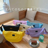 Canvas Shoulder Bag Cotton Tote Handbag Zipper Closure