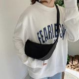 90s Vintage Canvas Shoulder Bag Clutch Women's Handbag