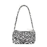 Leopard Print Shoulder Bag Women Canvas Handbag Purse