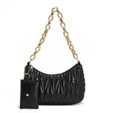 Chain Shoulder Bags Women Underarm Bag Handbags PU Leather Dumpling Bag