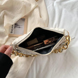 Chain Shoulder Bags Women Underarm Bag Handbags PU Leather Dumpling Bag