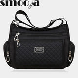Nylon Crossbody Shoulder Bag for Women Waterproof Messenger Large Capacity Purse