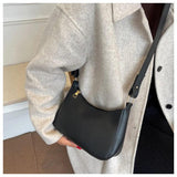 Women's PU Leather Hobos Shoulder Bag Underarm Totes Messenger Handbag Purse