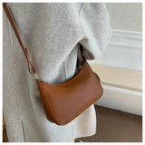 Women's PU Leather Hobos Shoulder Bag Underarm Totes Messenger Handbag Purse