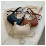 Women's PU Leather Hobos Shoulder Bag Underarm Totes Messenger Handbag Purse
