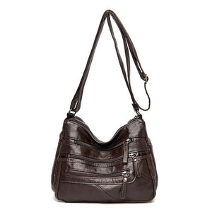 PU Leather Shoulder Bag for Women - Large Capacity