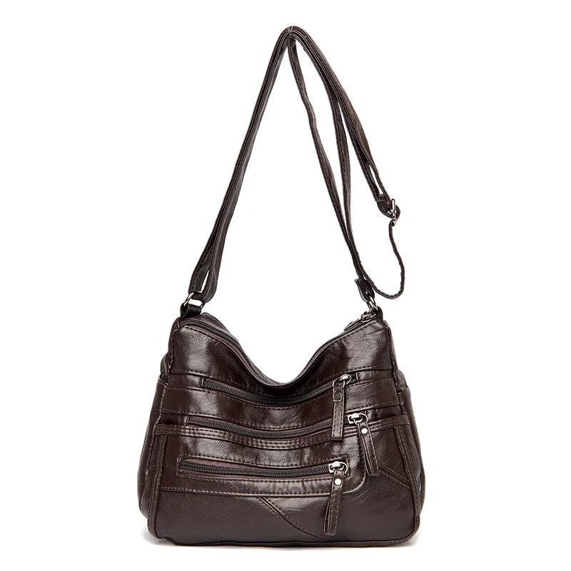 PU Leather Shoulder Bag for Women - Large Capacity