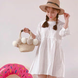 Straw Handbag Hairball Top-Handle Bag Vintage Crochet Totes Travel Beach Bags