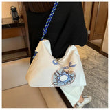 Canvas Square Bag Multifunctional One-Shoulder Diagonal Mobile Phone Pac