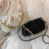 Chain Handbag Shoulder Bag for Women Clutch Purses Winter High Crossbody Bag
