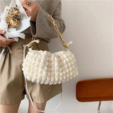 Chain Handbag Shoulder Bag for Women Clutch Purses Winter High Crossbody Bag