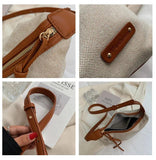 Canvas Shoulder Bag Tassels Hobo Crossbody Patchwork Satchel Bolsas