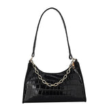 Retro Totes Shoulder Bag Leather Chain Handbag for Women