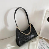 Retro Totes Shoulder Bag Leather Chain Handbag for Women