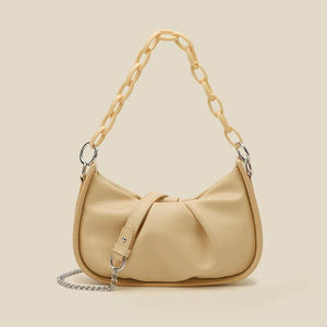 Messenger Handbags Hot Style Fold Soft Dumpling Bag Female Chain