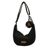 Women's Corduroy Crossbody Bag Winter Handbag High Capacity