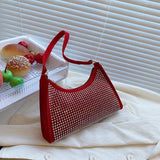 Women's PU Leather Underarm Bag Crossbody Purse Handbag