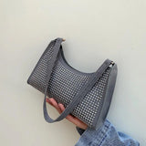 Women's PU Leather Underarm Bag Crossbody Purse Handbag