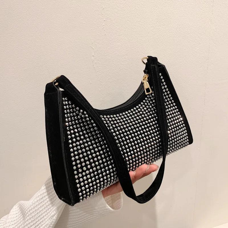 Women's PU Leather Underarm Bag Crossbody Purse Handbag