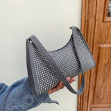 Women's PU Leather Dot Shoulder Bag Casual Ladies Handbag Purse