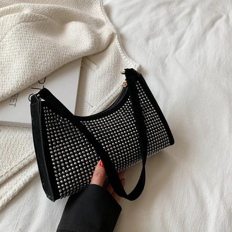 Women's PU Leather Dot Shoulder Bag Casual Ladies Handbag Purse