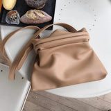 Retro Large Capacity Clip Bag Shoulder Messenger Bags