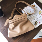 Retro Large Capacity Clip Bag Shoulder Messenger Bags