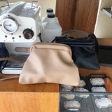 Retro Large Capacity Clip Bag Shoulder Messenger Bags