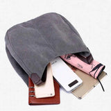 Women's Canvas Handbags High Female Hobos Single Shoulder Bags Solid Mul
