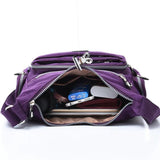 Women Shoulder Messenger Bag Waterproof Nylon Oxford Crossbody Bag
