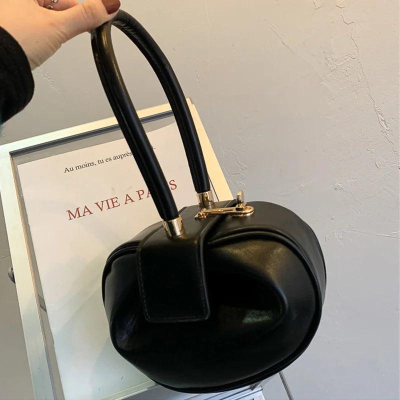 Retro Casual Handbag Women Shoulder Bag Leather Tote Purse