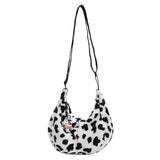 Women Cotton Shoulder Bag Casual Vintage Purse Bucket Pouch for Girls
