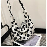 Women Cotton Shoulder Bag Casual Vintage Purse Bucket Pouch for Girls