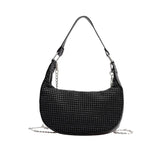 Women Shoulder Bags Diamond Hobo-bag Clutch PU Messenger Evening Bag