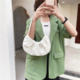 Candy Women Shoulder Bags Pleated Ladies Small Underarm Bag