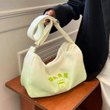 Women Canvas Tote Bag Large Shoulder Shopper Crossbody Handbag