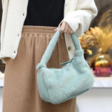 Plush Mini Bag Wild Casual Armpit Female Handbag