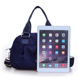 Women Shoulder bag Female Pleated Crossbody Bag Tote High Retro Handbag Nylon